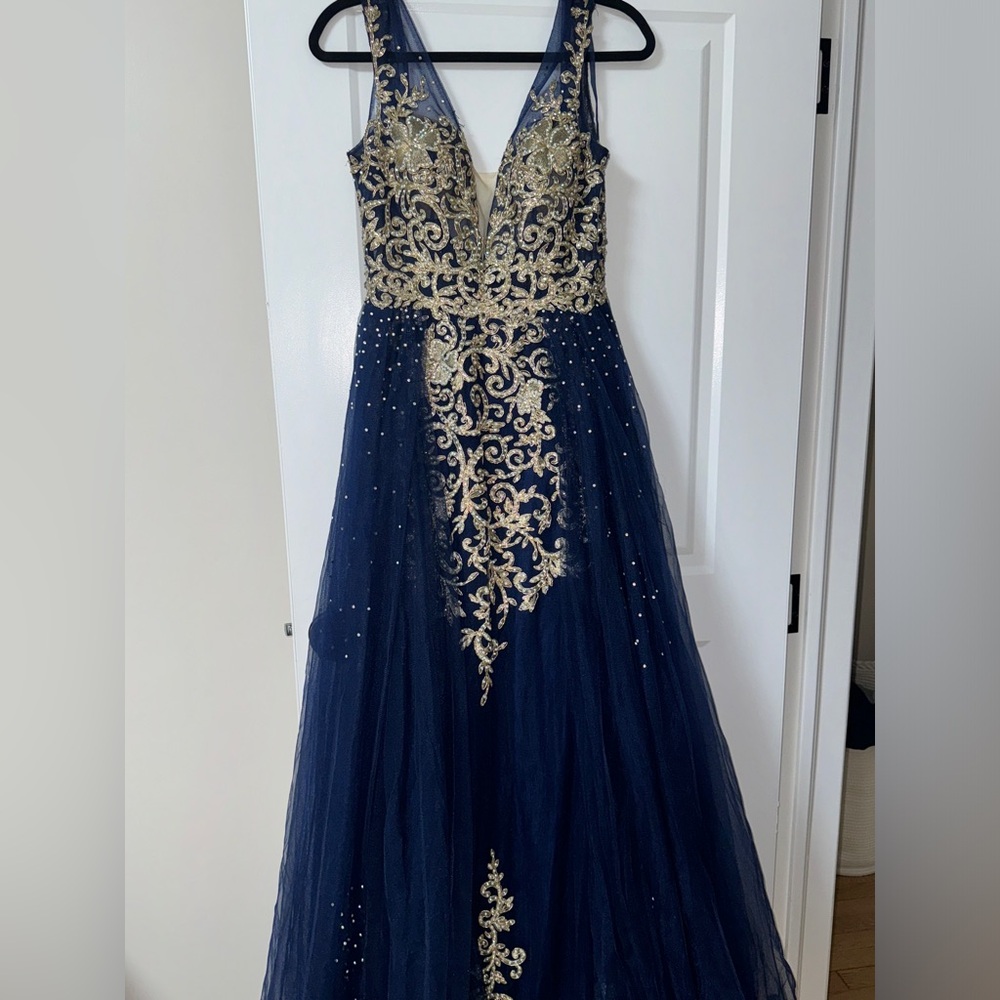 Navy bodycon bridesmaid dress